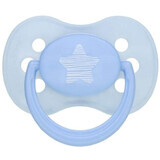 Canpol baby's symmetrische siliconen fopspeen 0-6m pastelblauw