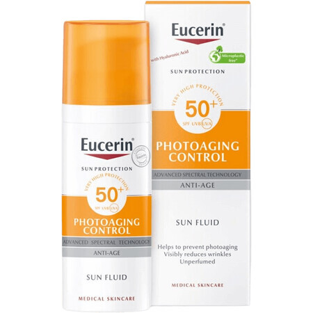 Eucerin Sun Photoaging Control Emulsie facială antirid SPF50+ 50 ml