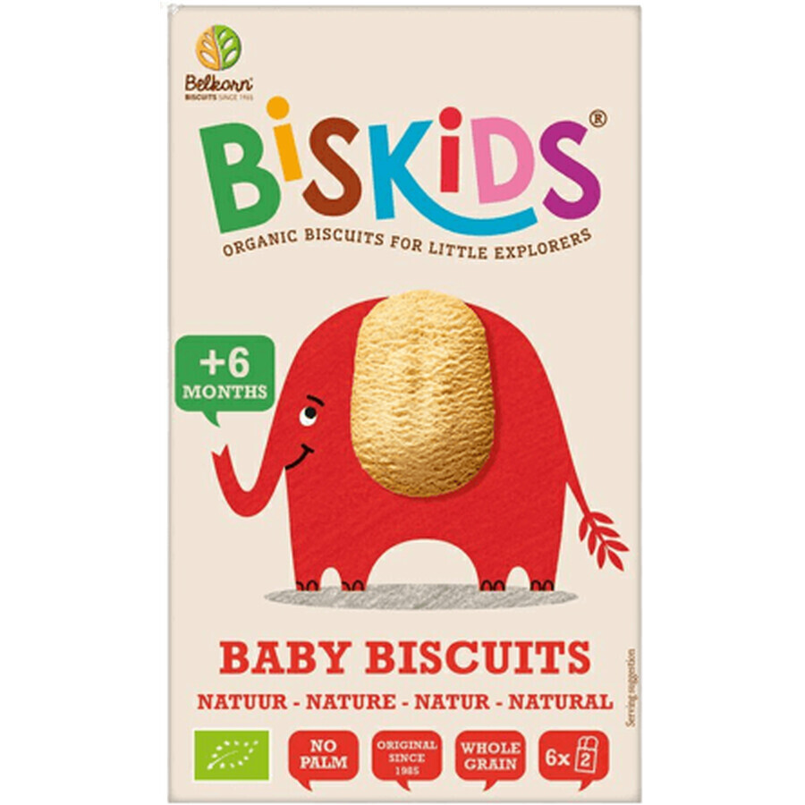 Belkorn BISkids Bio-Vollkorn-Babykekse Natural 6M+ 120 g