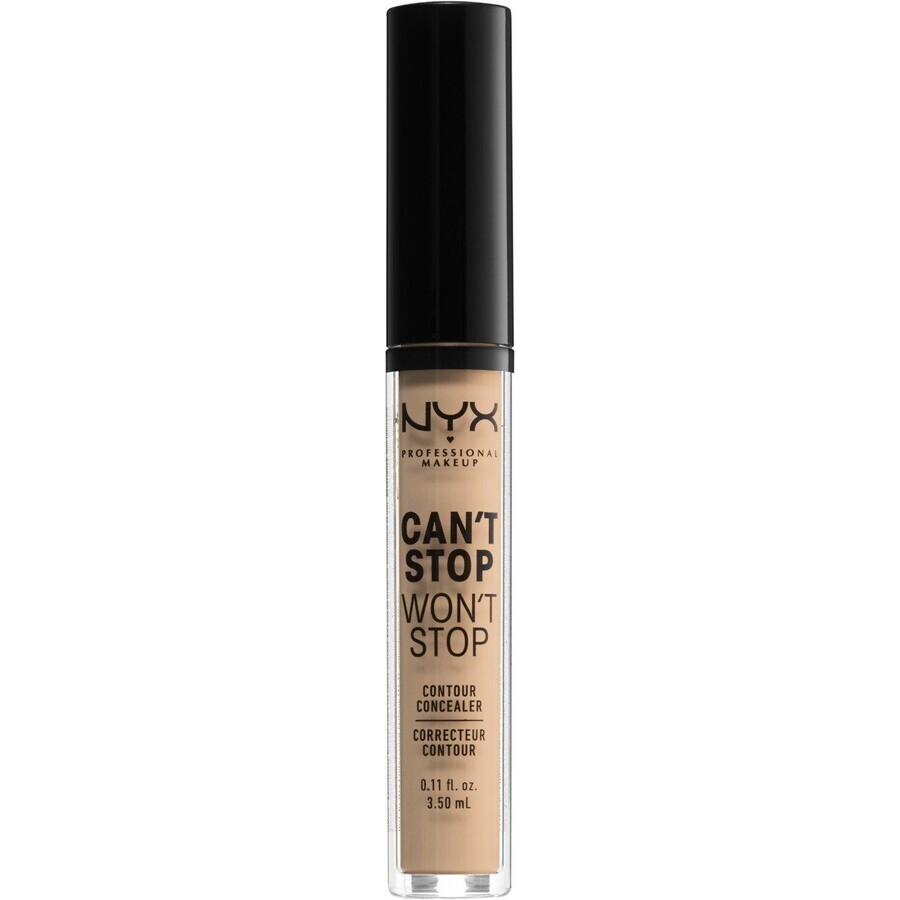 NYX Professional Makeup Can't Stop Won't Stop concealer - nuanța 07 Natural 3,5 ml