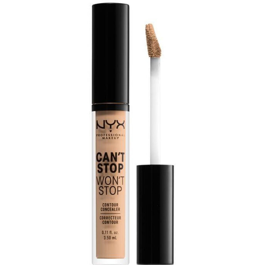 NYX Professional Makeup Can't Stop Won't Stop concealer - nuanța 07 Natural 3,5 ml