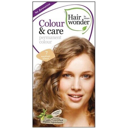 Hair wonder Culoare naturală de lungă durată Blond mediu 7, 100 ml