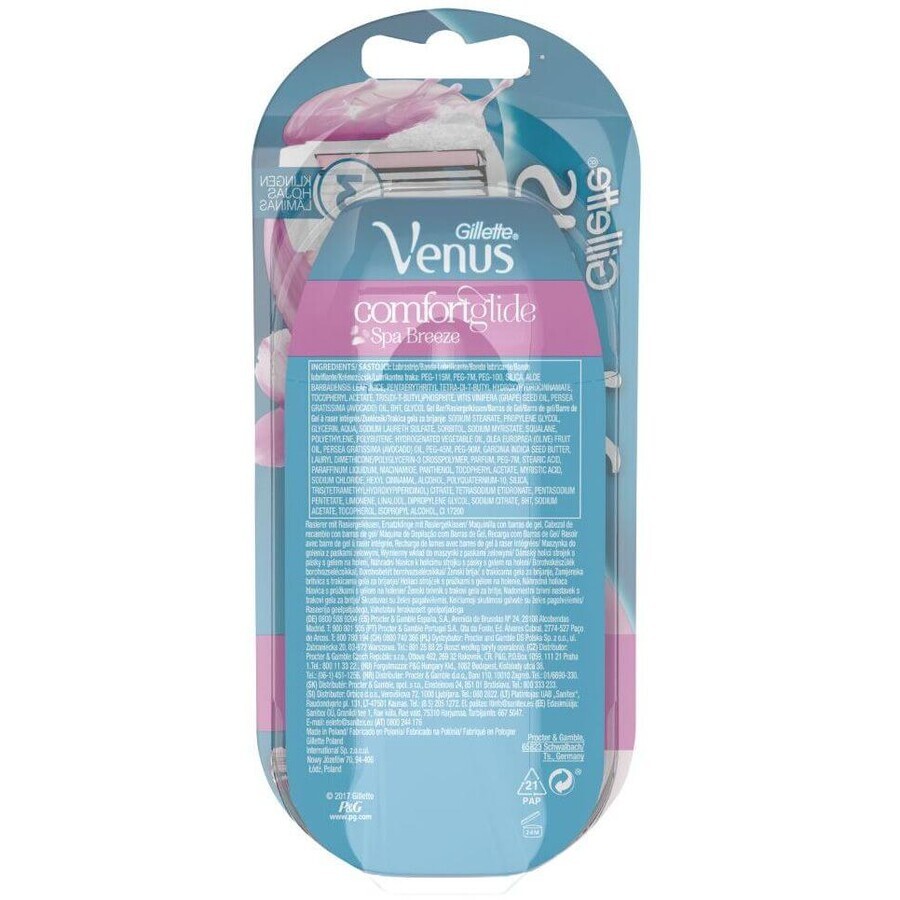 Gillette Venus Venus Spa Breeze Rasierer + 2 Köpfe