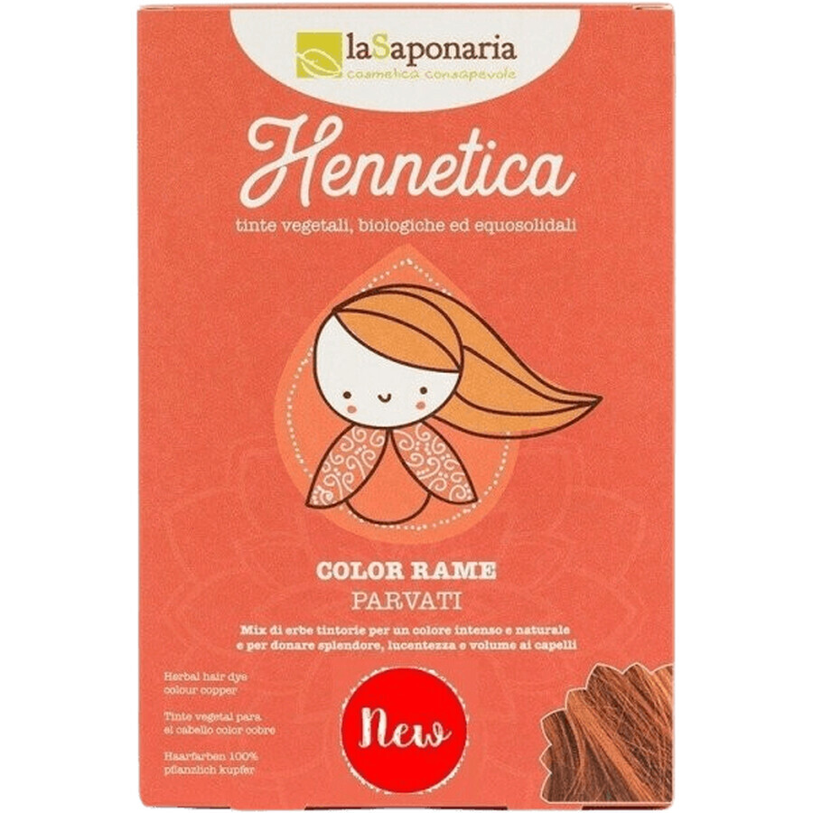 LaSaponaria Natural Hair Color Parvati Organic - Copper 100 g