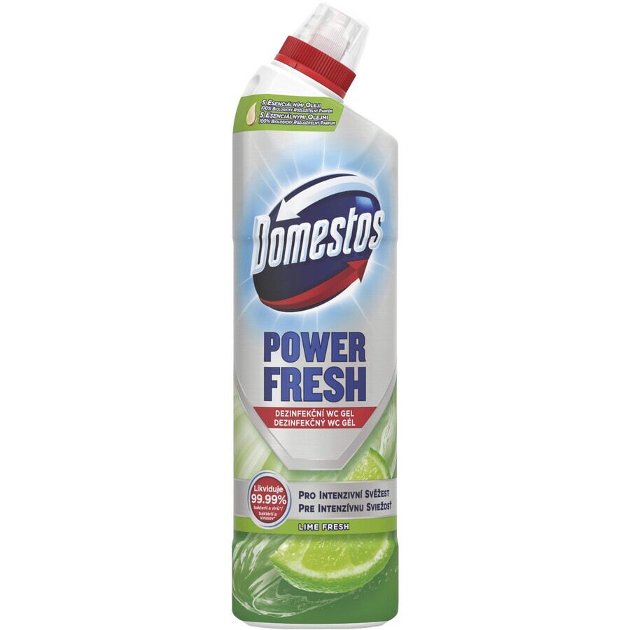 Domestos Power gel proaspăt de lămâie verde 700 ml