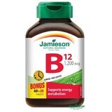 Jamieson Vitamin B12 Methylcobalamin 1200 μg mit langsamer Freisetzung 80 tbl. 80 Tabletten