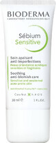 Bioderma S&#233;bium Sensitive beruhigende und feuchtigkeitsspendende Creme f&#252;r zu Akne neigende Haut 30 ml