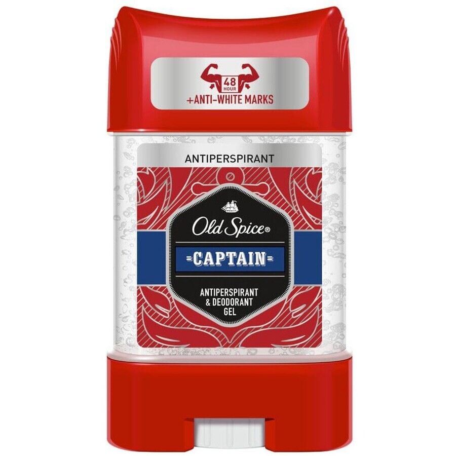 Old Spice Captain Antiperspirant Gel clair aux notes de bois de santal et d'agrumes 70 ml