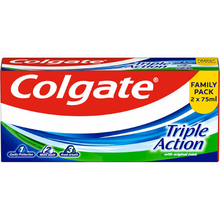 Colgate Triple Action Zahnpasta 2 x 75 ml