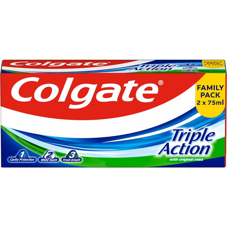 Colgate Triple Action Zahnpasta 2 x 75 ml