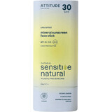 Attitude 100% Mineral Face and Lip Stick (SPF 30) für empfindliche und atopische Haut 20 g