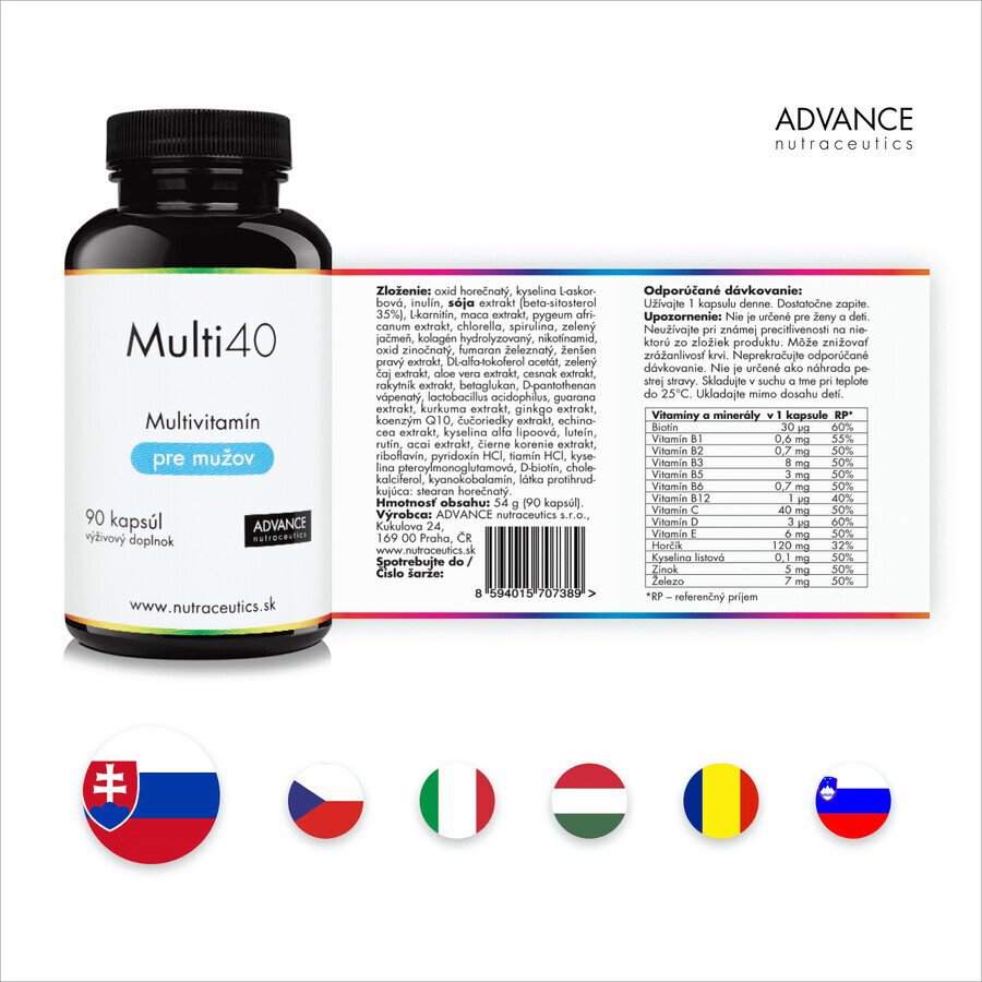 Advance Multi40 pentru bărbați 90 capsule