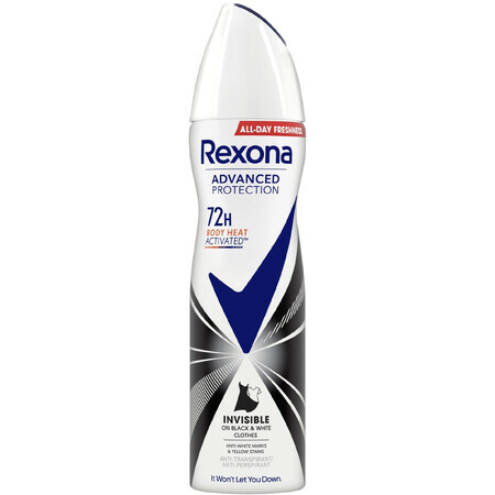 Rexona Invisible Invisible Black & White Antiperspirant Spray 72H 150 ml