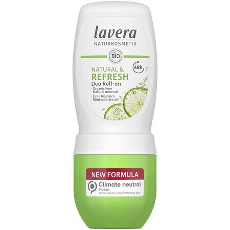 Lavera Roll-on Refresh Verfrissende Deodorant met citroensmaakbol 50 ml