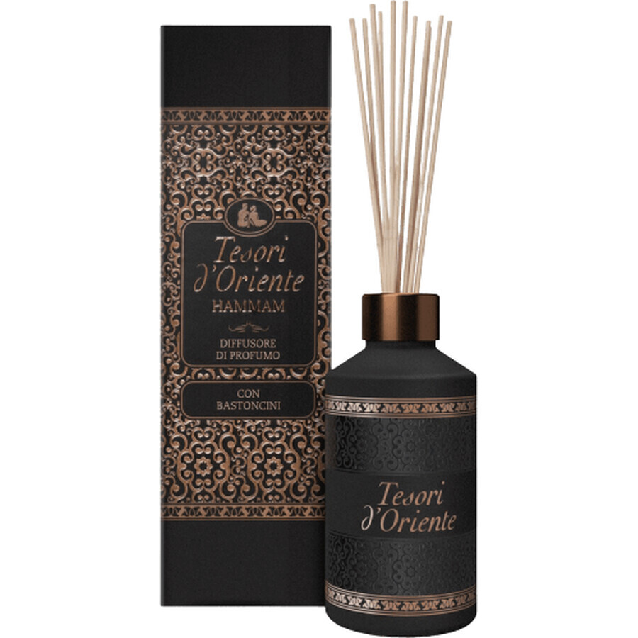 Difusor de aromas Tesori d'Oriente Hammam con varillas de ratán 200 ml