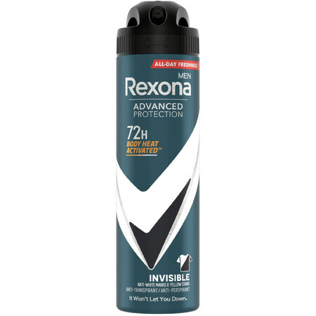 Rexona Men Invisible Black + White Antiperspirant Spray 150 ml