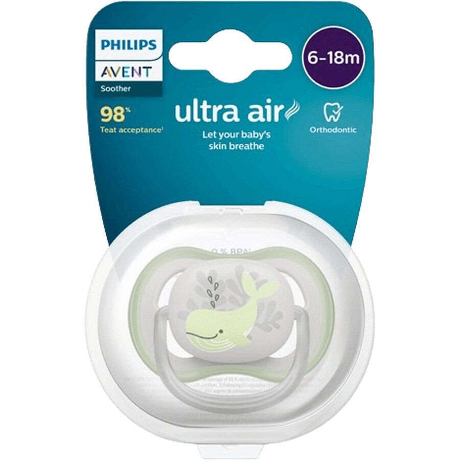 Philips Avent Ultra Air Chupete 6-18m ballena 6-18m