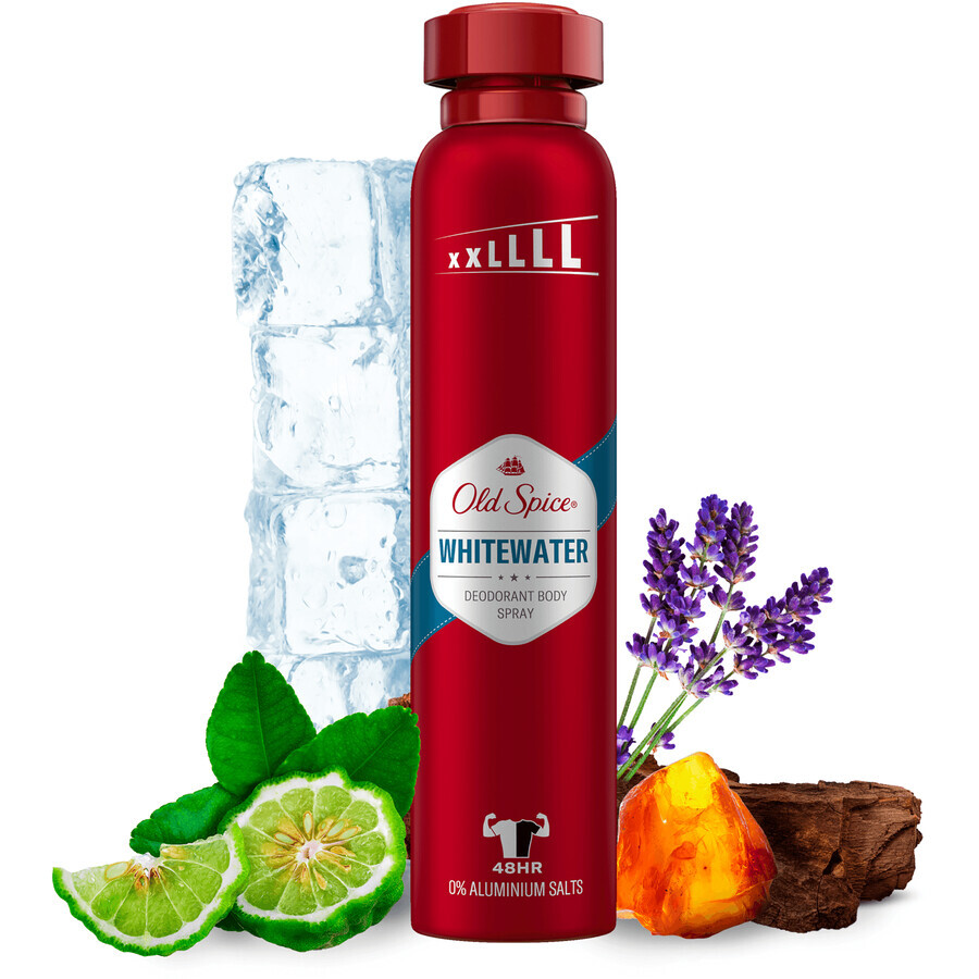 Old Spice Whitewater deo spray XXL met frisse smaak 250 ml