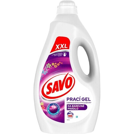 Savo Gel di lavaggio per biancheria colorata 100 dosi di lavaggio 5 l