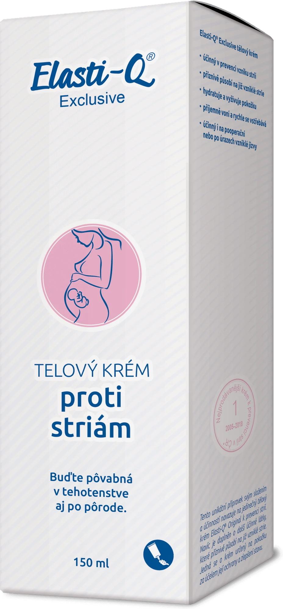 Elasti-Q Exklusive Körpercreme gegen Dehnungsstreifen effektivere Formel 150 ml