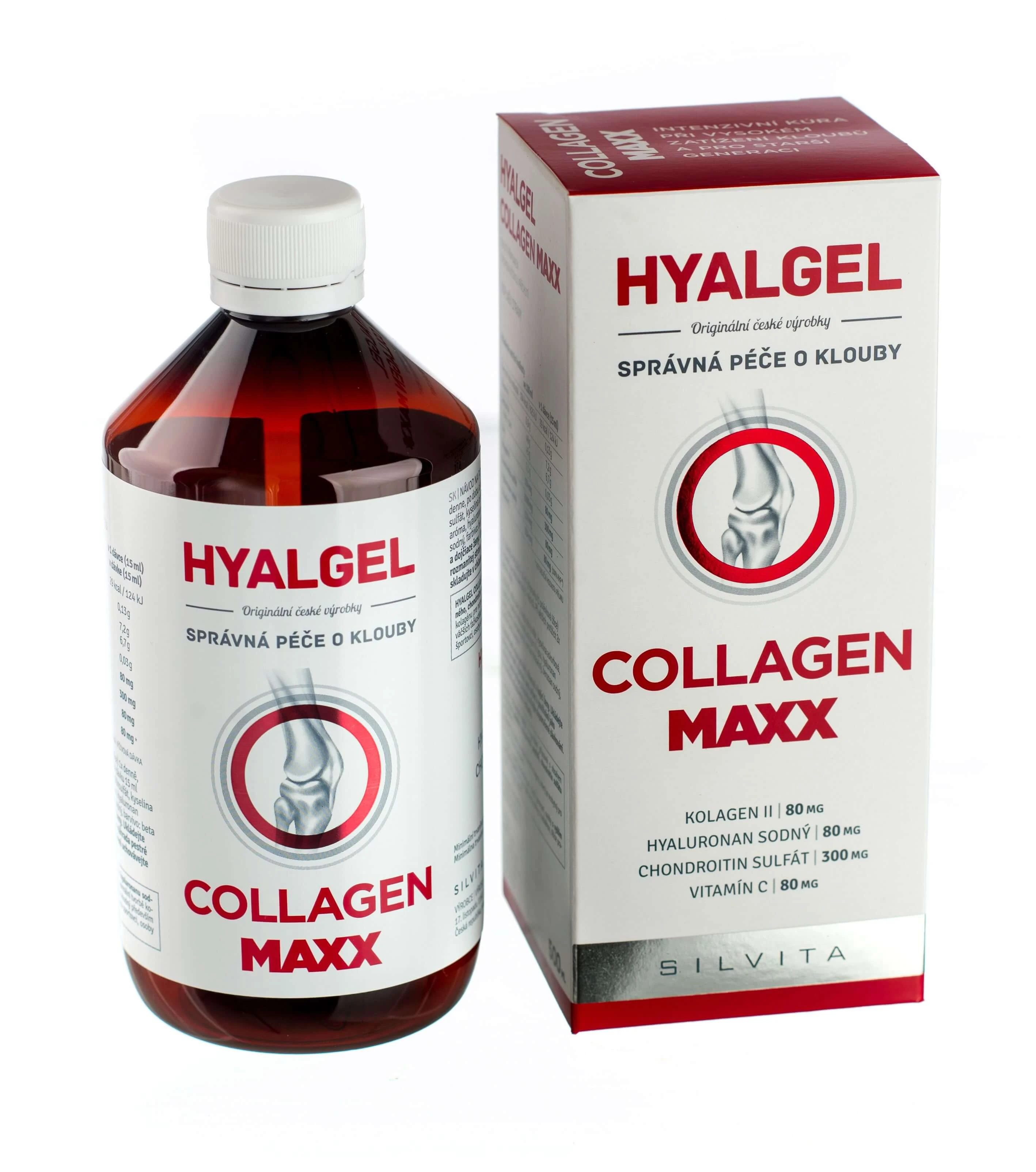 Silvita HYALGEL COLLAGEN MAXX flüssige Zubereitung mit Orangengeschmack 500 ml