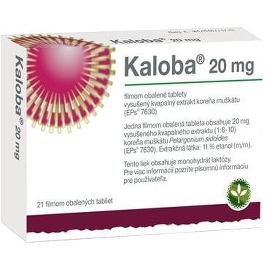 Kaloba 20mg comprimate filmate 21 comprimate