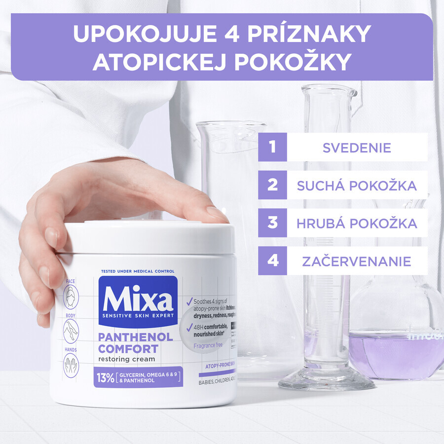 Mixa Panthenol Regenerating body care for atopy-prone skin, 400 ml