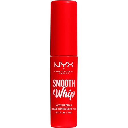 NYX Professional Makeup Smooth Smooth Whip Matte Lip Cream 12 Icing On Top Matte Liquid Lipstick, 4 ml