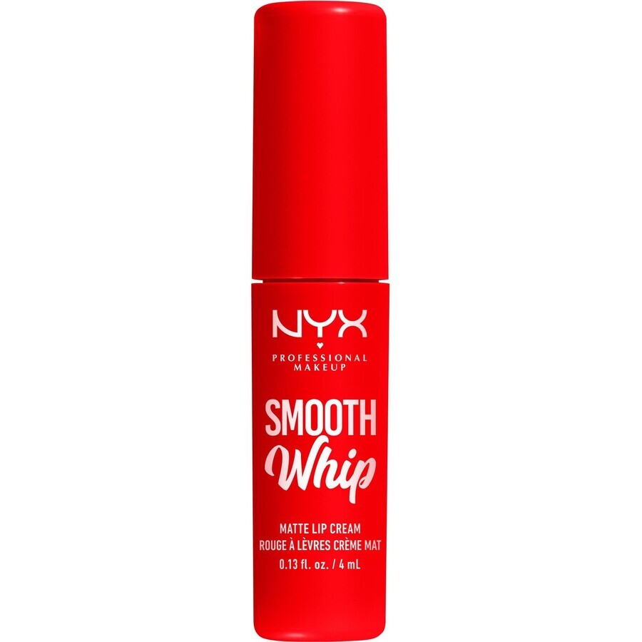 NYX Professional Makeup Smooth Smooth Whip Matte Lip Cream 12 Icing On Top Matte Liquid Lipstick, 4 ml