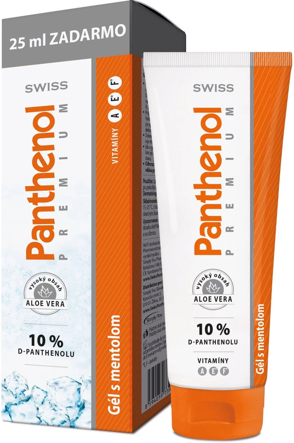 Schweizer Panthenol PREMIUM Menthol Gel 125 ml
