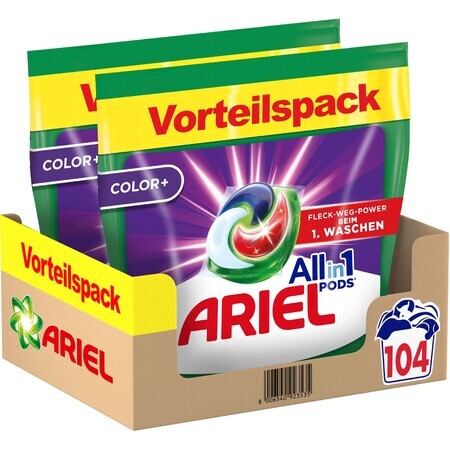 Ariel Capsules Kleur+ doosje 104 capsules