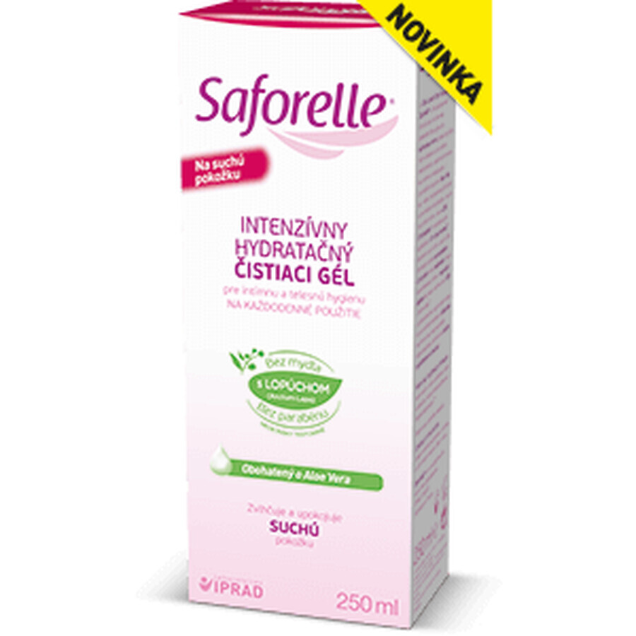 Saforelle Intensives feuchtigkeitsspendendes Reinigungsgel mit Klette 250 ml