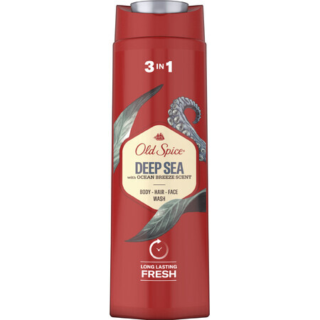 Gel de ducha Old Spice Deep Sea 3en1 con cítricos y flores marinas 400 ml