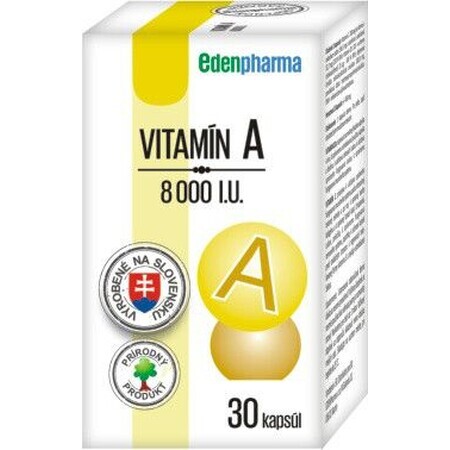 EdenPharma Vitamin A 8000 IU 30 Kapseln