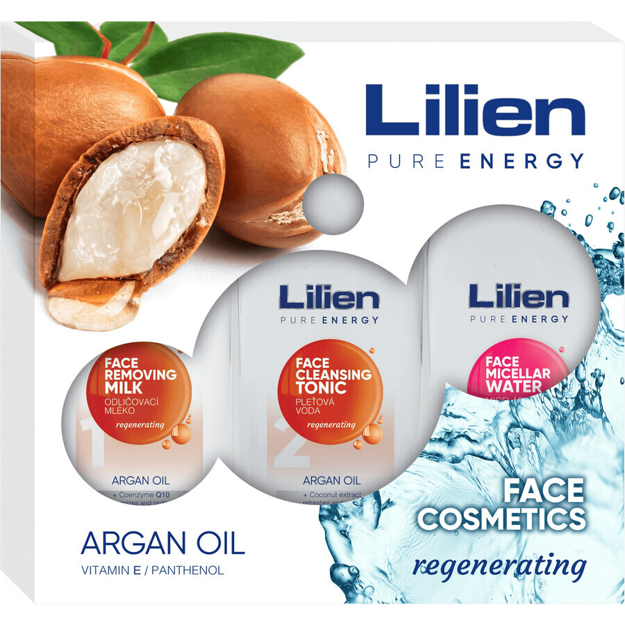 Lilien Gift Pack Face Cosmetics Argan Oil 3 x 250 ml