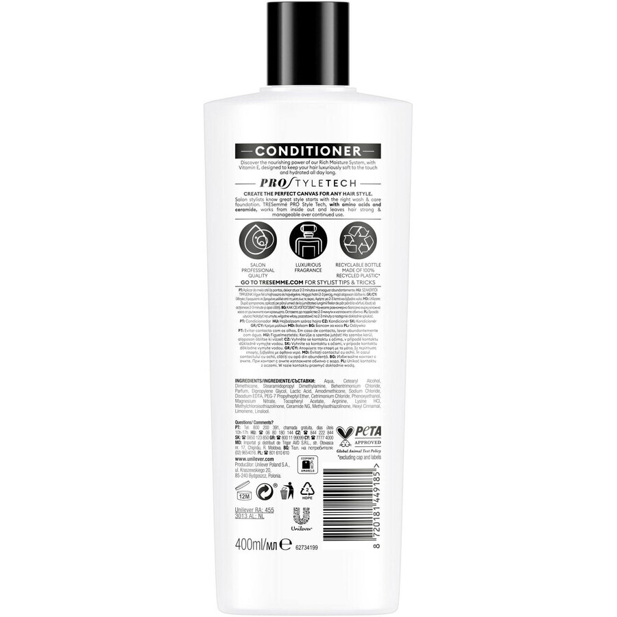 TreSemmé Rich Moisture Feuchtigkeitsspülung mit Vitamin E 400 ml