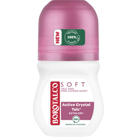 Borotalco Soft Talco e Fiori Rosa Roll-on Deodorante Donna 50 ml