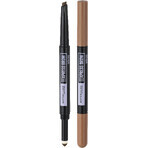 Maybelline New York NY NY Express Brow Satin Duo 01 Dark Blonde Eyebrow Pencil and Powder Duo