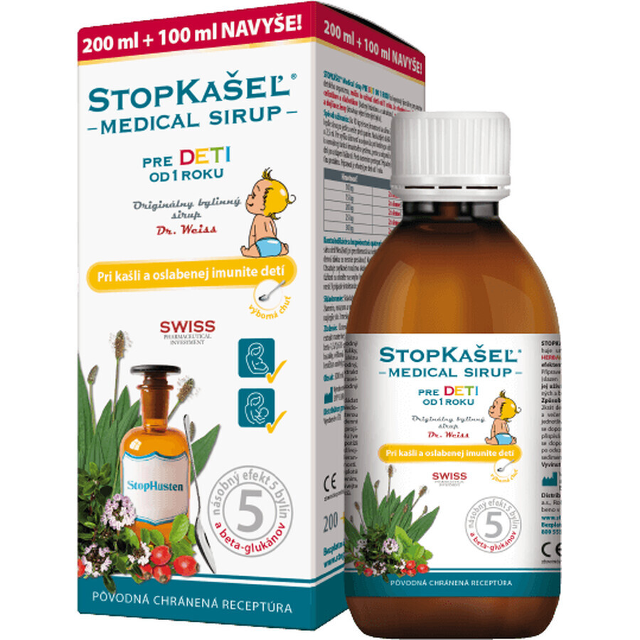 Dr.Weiss STOPKAKAŠEĽ Medical syrup from 1 year 300 ml