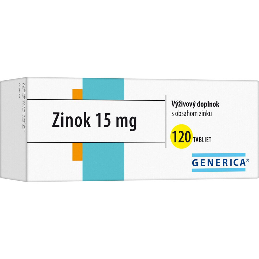 Generica Zinc 15 mg 120 tablets