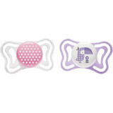 Chicco Physio Light Silicone Dots/Tukan Pacifier 2-6m+ 2 pcs