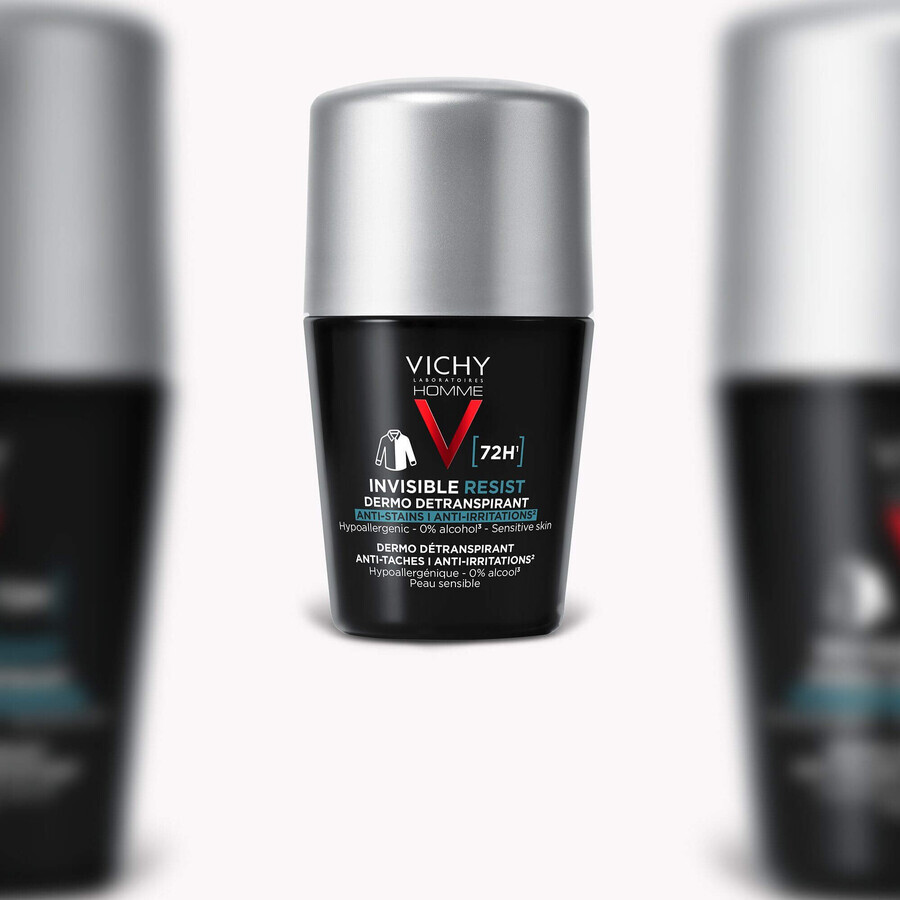 Vichy Homme Invisible Resist 72H antitraspirante contro macchie e irritazioni 50 ml