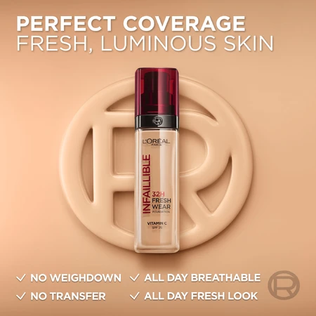 L'Oréal Paris Infaillible 24H Fresh Wear 200-Gouden zand make-up 30 ml