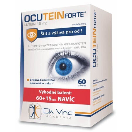 Ocutein FORTE Lutéine 15 mg - DA VINCI 75 gélules