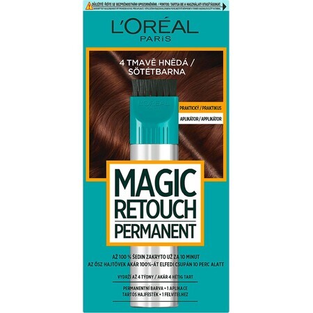 L'Oréal Paris Magic Retouch permanent 4 dunkelbraun, 27+18 ml