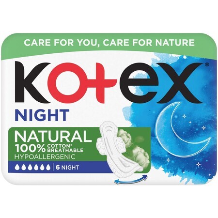 Kotex Natural Night 6 unidades