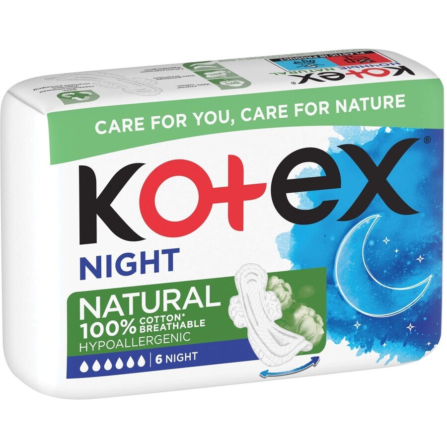 Kotex Natural Night 6 unidades