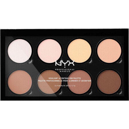 NYX Professional Makeup Highlight & Contour Pro Palette, Contour Palette 21,6 g