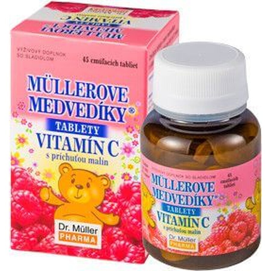 Dr.Muller MÜLLER's teddy bears - vitamin C with raspberry flavor 45 tablets