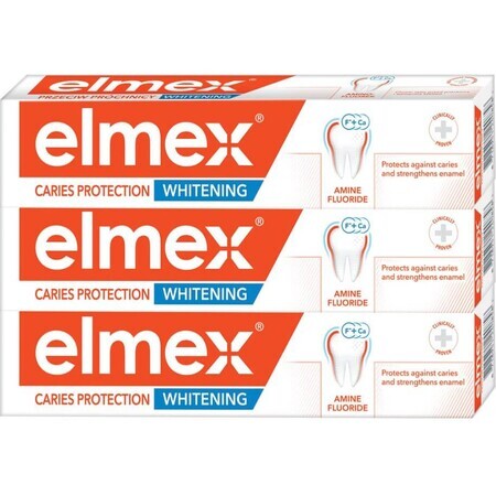 Elmex Kariesschutz Whitening Zahnpasta 3 x 75 ml